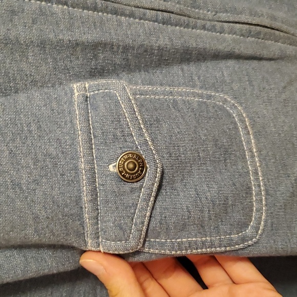 Lauren Ralph Lauren cotton light zip hoodie. Light blue (blue jeans). Size M. - Picture 3 of 13